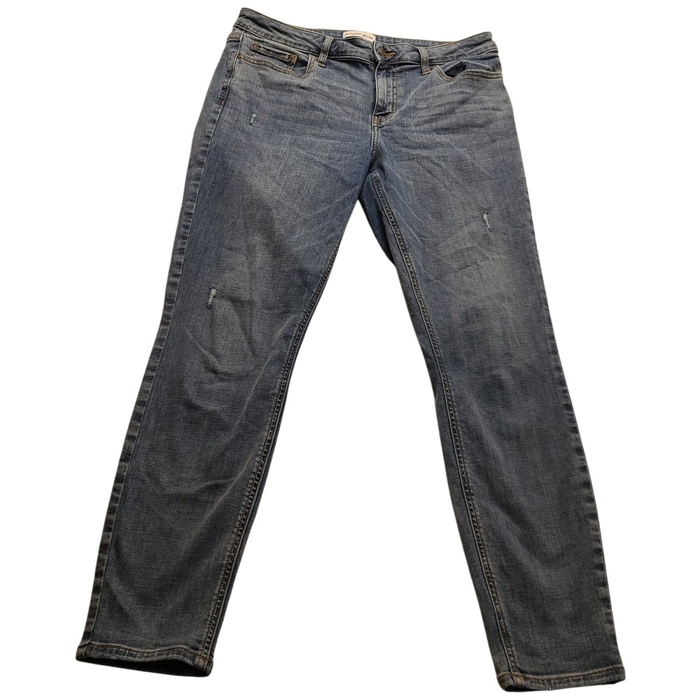 Studio Blue Los Angeles Skinny Jeans Medium Wash Distressed Denim Size 29 NWOT